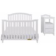 Pemberly Row Modern 4-in-1 Convertible Crib and Changer White