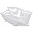 Pemberly Row Modern 4-in-1 Convertible Crib and Changer White