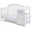 Pemberly Row Modern 4-in-1 Convertible Crib and Changer White