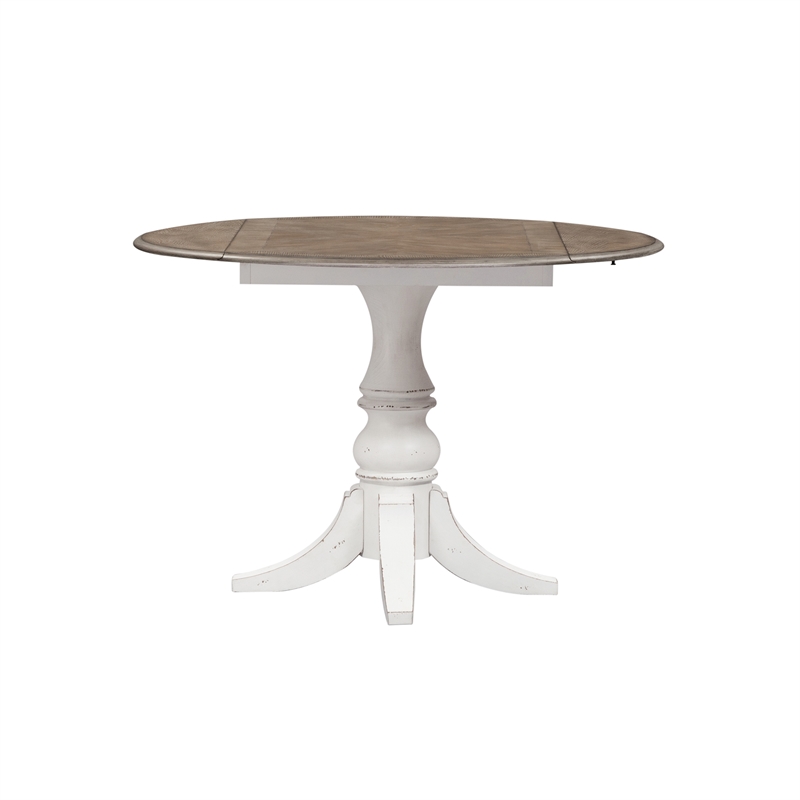Pemberly Row Modern / Contemporary Magnolia Manor Drop Leaf Table