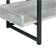 Pemberly Row Contemporary Transitional Bookshelf in Gray Finish