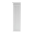 Pemberly Row Mahogany Wood Buffet Hutch Unit with 6 Shelves in White