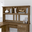 Pemberly Row 60W Hutch for L Shaped Desk in Reclaimed Pine - Engineered Wood