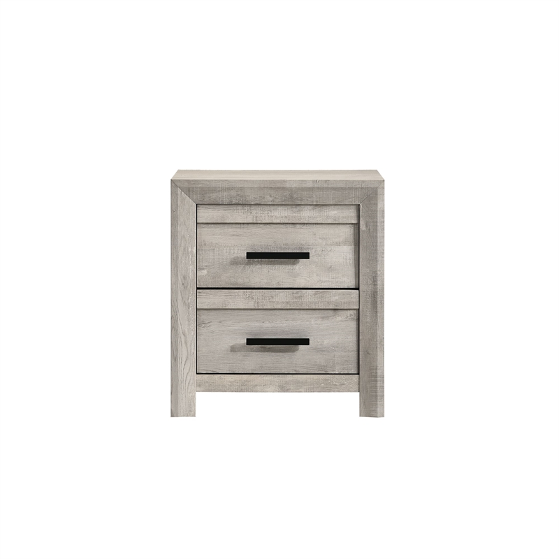 Pemberly Row Modern / Contemporary 2-Drawer Nightstand in White