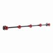 Pemberly Row Industrial Metal 5-Hook Coat Rack in Sand Black