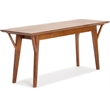 Pemberly Row Contemporary Mid Century Entryway Bench Walnut Brown