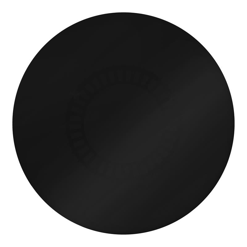 Pemberly Row Contemporary Glass Top Round Dining Table in Gold