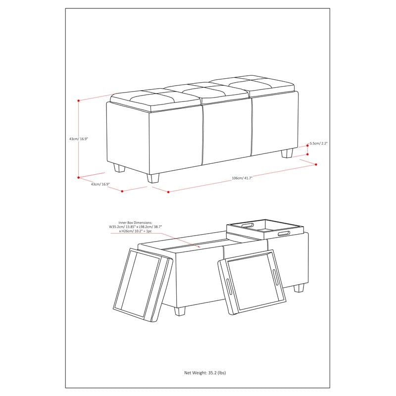 Pemberly Row Modern 42