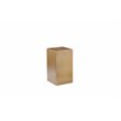 Pemberly Row Contemporary Metal Pedestal Set in Brushed Brass