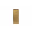 Pemberly Row Contemporary Metal Pedestal Set in Brushed Brass