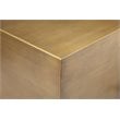 Pemberly Row Contemporary Large Metal Side Table in Brushed Brass