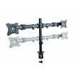 Pemberly Row Standing Desk Converter w/ Dual Monitor Arm & Tablet Holder - Black