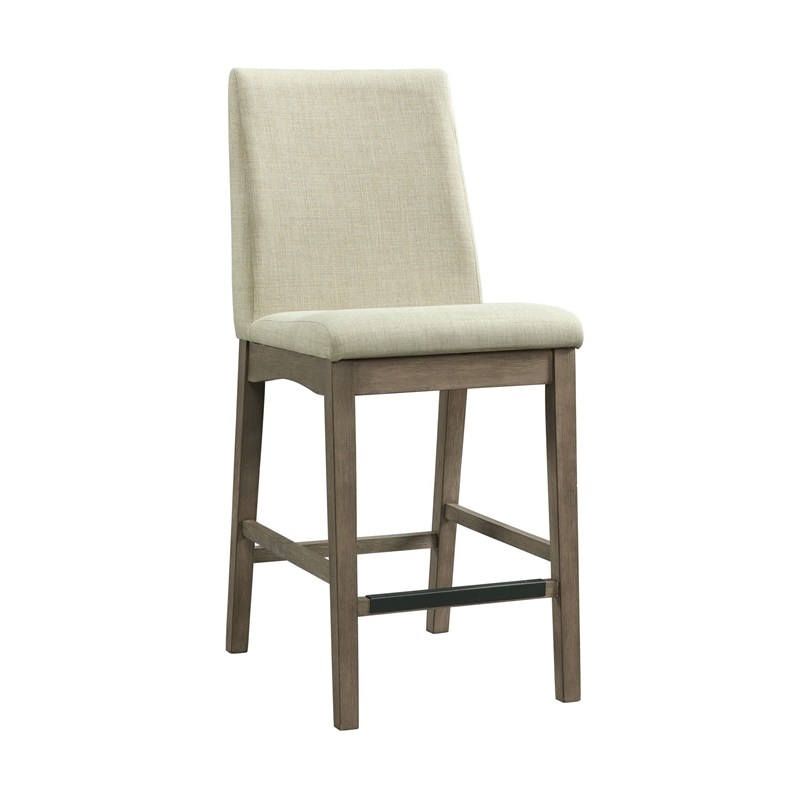 Pemberly Row Modern / Contemporary Counter Side Chair in Gray