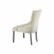 Pemberly Row Velvet Upholstered Dining Chairs in Beige (Set of 2)