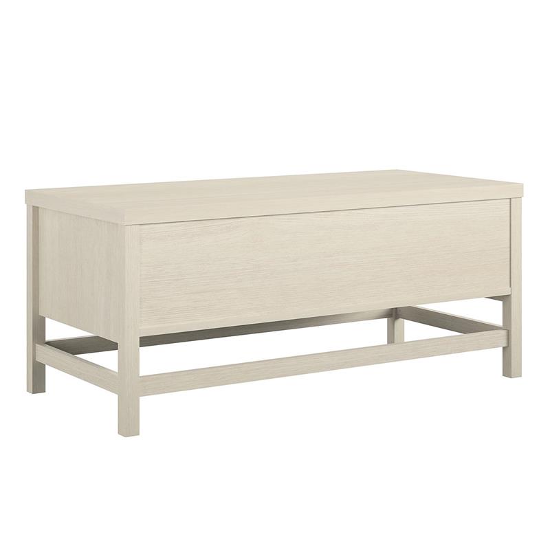 Pemberly Row Modern / Contemporary Coffee Table in Ivory Oak
