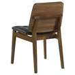 Pemberly Row Modern Tufted Faux Leather Dining Chairs in Black