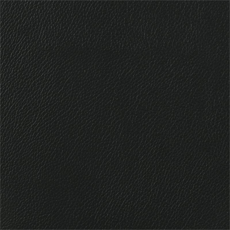 Pemberly Row Modern Tufted Faux Leather Dining Chairs in Black