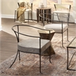 Pemberly Row Prismatic Modern Metal Small Side Table in Brown/Black