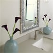 Pemberly Row Contemporary Glass Decorative Vases in Blue (Set of 2)