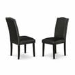 Pemberly Row X-Style 9-piece Wood Dining Set in Black/Cement