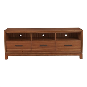 Pemberly Row Modern / Contemporary TV Console in Honey Maple (Brown)