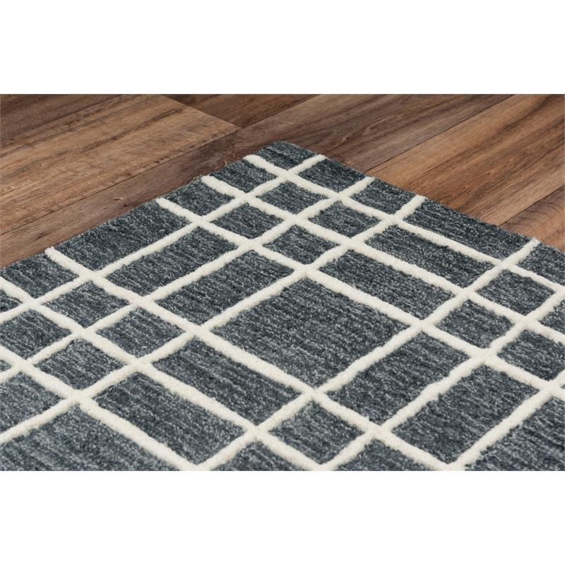 Pemberly Row Contemporary Lofton Gray 5'X7'6