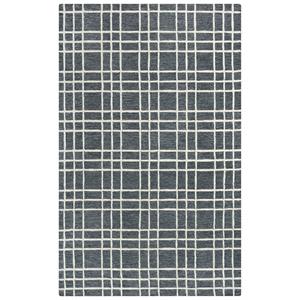 Pemberly Row Contemporary Lofton Gray 5'X7'6&quot Tufted Wool Rug