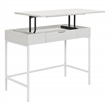 Pemberly Row Worksmart Sit-To-Stand Desk in White Oak Engineered Wood
