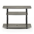 Pemberly Row No Tools Wood 3-Tier TV Stand for TV up to 32