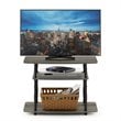 Pemberly Row No Tools Wood 3-Tier TV Stand for TV up to 32