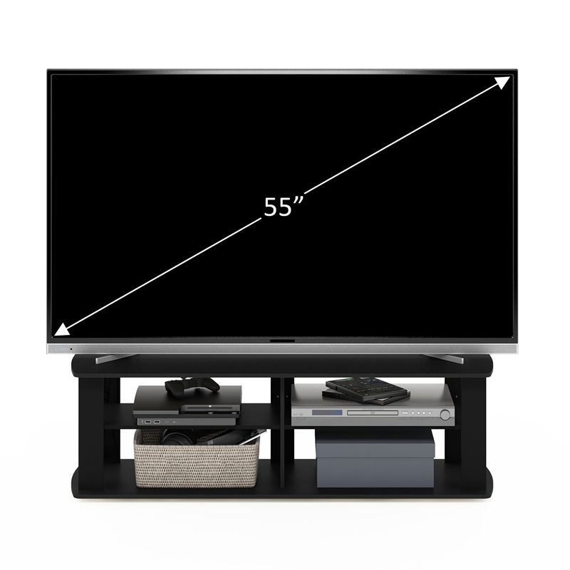 Pemberly Row Wood Entertainment Center TV Stand for TV up to 50