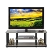 Pemberly Row Turn-N-Tube Wood Entertainment TV Stand for TV up to 50