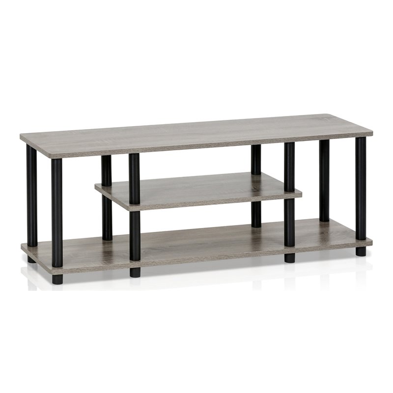 Pemberly Row Turn-N-Tube Wood Entertainment TV Stand for TV up to 50