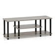 Pemberly Row Turn-N-Tube Wood Entertainment TV Stand for TV up to 50