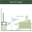 Pemberly Row Wood Elevated TV Stand for TV up to 25