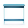 Pemberly Row Engineered Wood Simplistic Study Table in Light Blue/White
