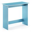 Pemberly Row Engineered Wood Simplistic Study Table in Light Blue/White