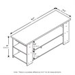 Pemberly Row Engineered Wood TV Stand for TV up to 55