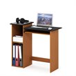 Pemberly Row Wood Multipurpose Computer Writing Desk in Light Cherry/Black