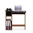 Pemberly Row Wood Multipurpose Computer Writing Desk in Light Cherry/Black
