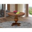 Pemberly Row Wooden Dining Table in Sandblasting Antique Walnut