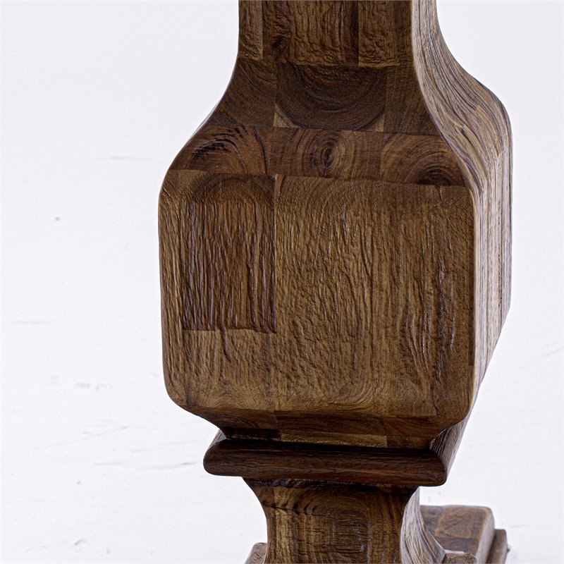 Pemberly Row Wooden Dining Table in Sandblasting Antique Walnut