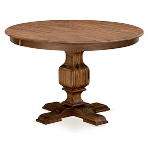 Pemberly Row Wooden Dining Table in Sandblasting Antique Walnut