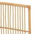 Pemberly Row Modern Brown Rattan Queen Size Wall-mount Headboard