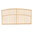 Pemberly Row Modern Brown Rattan Queen Size Wall-mount Headboard