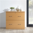 Pemberly Row 2-Drawer Wood Lateral File with Lockdowel in Natural Finish