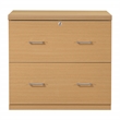 Pemberly Row 2-Drawer Wood Lateral File with Lockdowel in Natural Finish