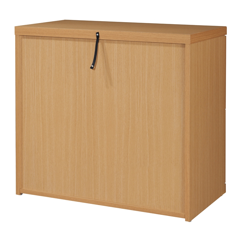 Pemberly Row 2-Drawer Wood Lateral File with Lockdowel in Natural Finish