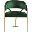 Pemberly Row Contemporary Green Velvet Dining Chair (Set of 2)