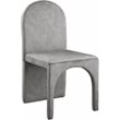 Pemberly Row Modern Gray Velvet Dining Side Chair (Set of 2)